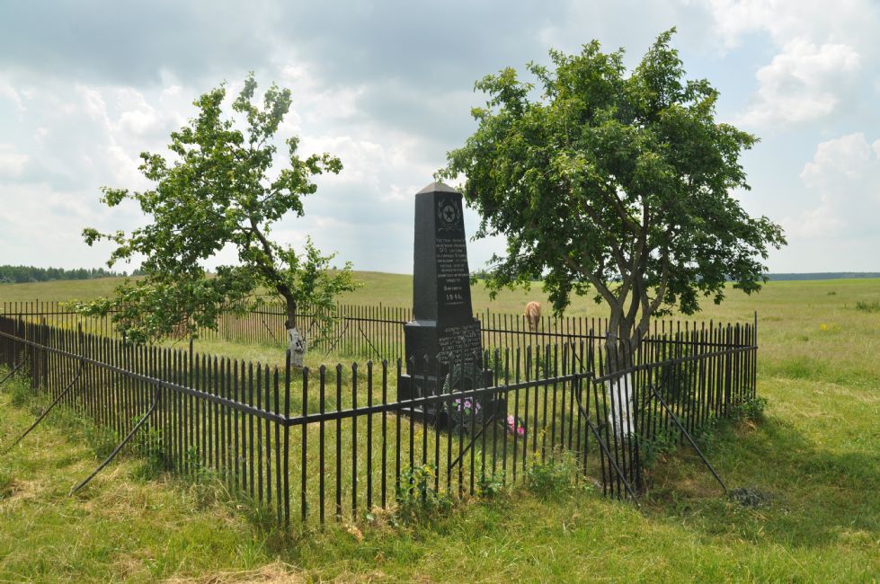 Murder site at the Jewish cemetery in Uzlyany. Photographer: 	Alexander Litin, 2013.