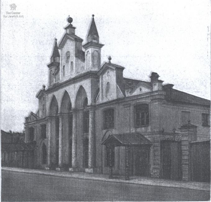 The Great Uzgorskaia Synagogue in Vitebsk, the early 19th Century