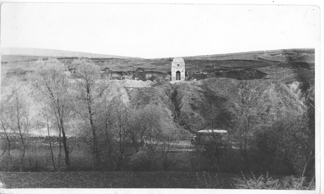 Photograph of the Demyankovtsy mine area taken after the war